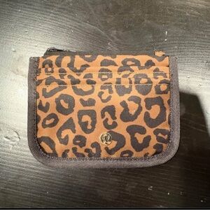 lululemon athletica Leopard Print Key & Card Holder